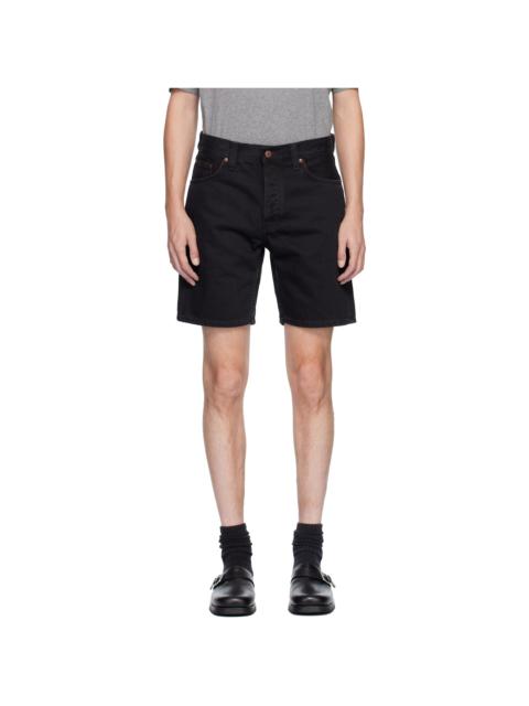 Black Seth Denim Shorts