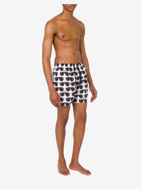 PRINTED NYLON BEACH BOXER SHORTS