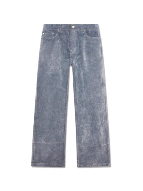 Peach Textured Jeans