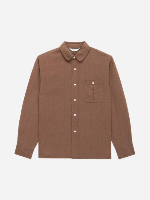 Club Collar Shirt - Rust Hemp