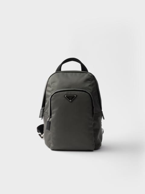 Re-Nylon and Saffiano leather backpack