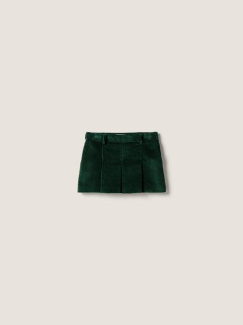 Corduroy miniskirt