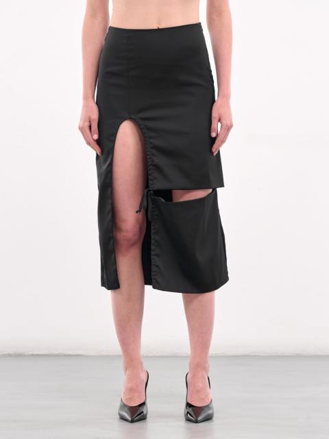 Cut-Out Midi Skirt