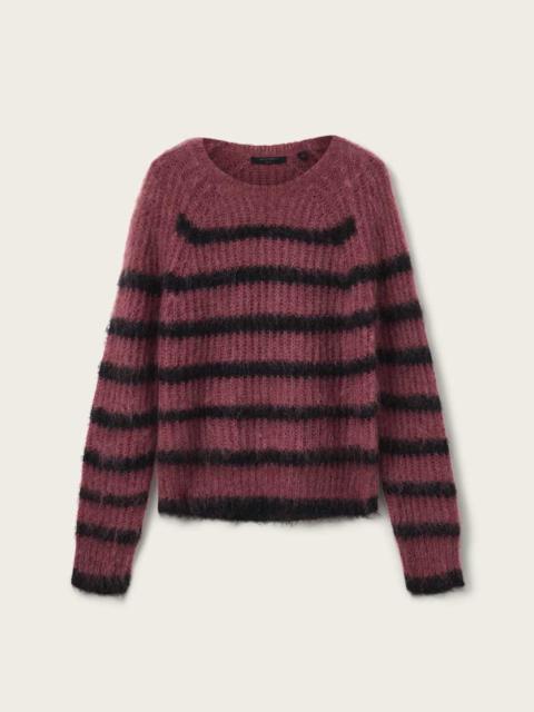 RIGA STRIPED CREW NECK SWEATER