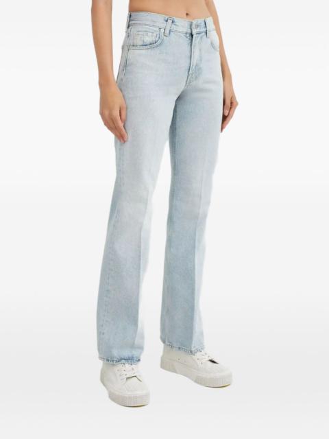 Flora press-crease flared jeans