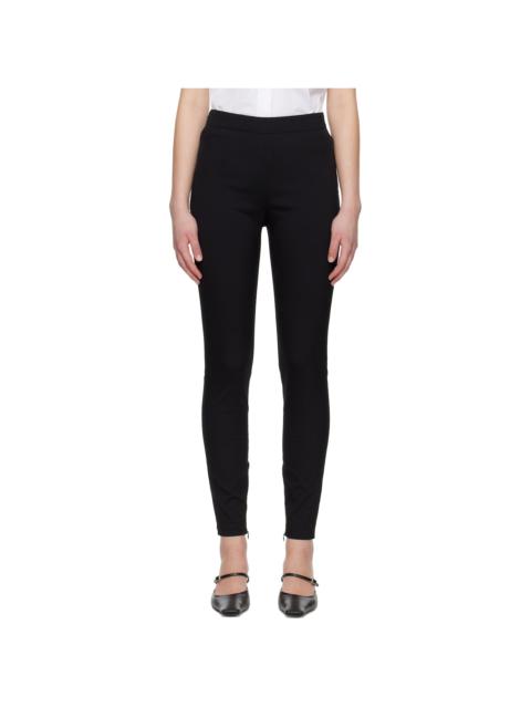 Black Stretch Poplin Marni Symbol Trouser Leggings