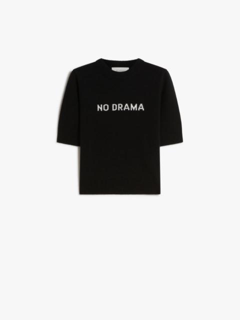 Cashmere and wool short-sleeved jumper