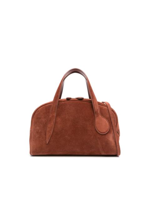 suede tote bag