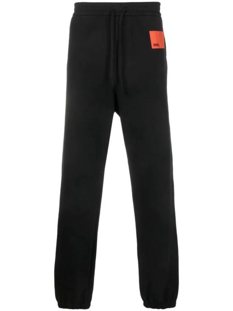 logo-patch cotton track pants