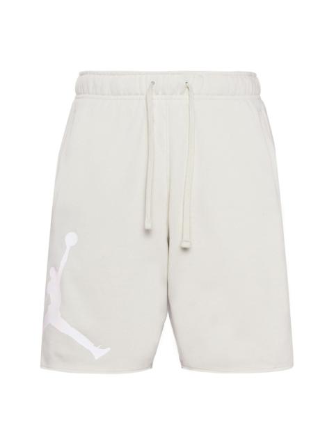 Men's Air Jordan Flying Man Logo Training Knit Breathable Sports Shorts White DV5028-104