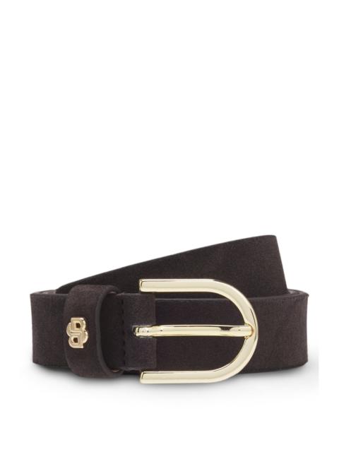 SUEDE BELT WITH DOUBLE B MONOGRAM