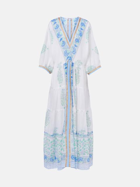 Paisley cotton maxi dress