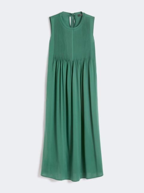 Cotton jersey fluid dress - GREEN