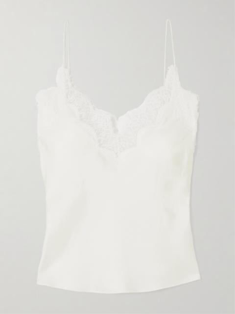 Lace-trimmed Silk Camisole