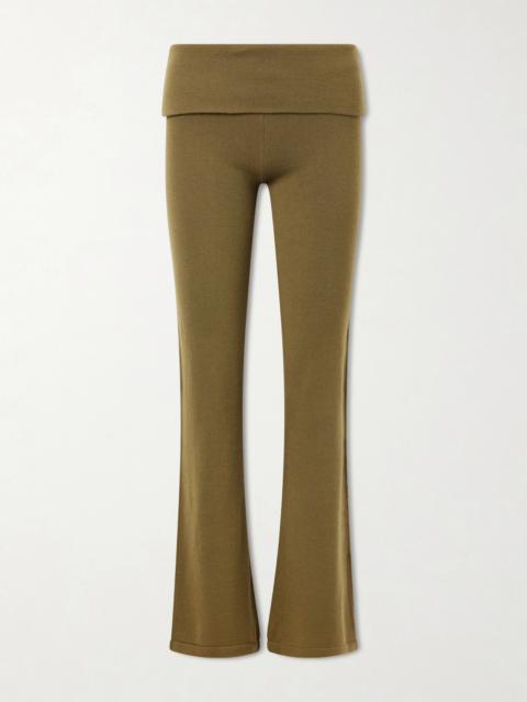 Flared Cashmere Pants