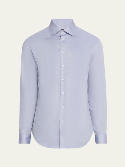 Men's Cotton Micro-Dot Dress Shirt