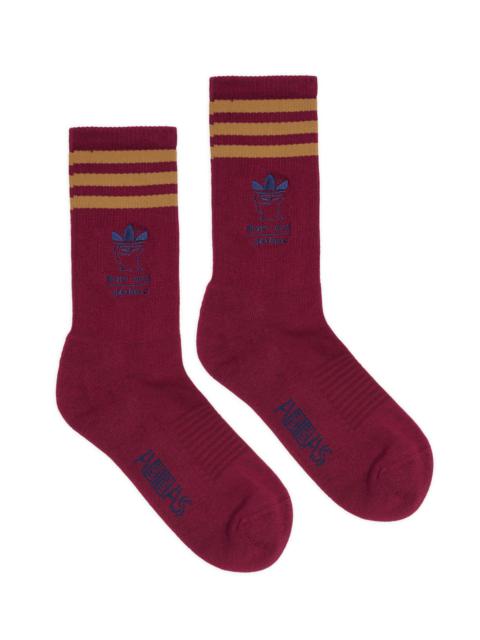 Brain Dead x Adidas Socks - Maroon