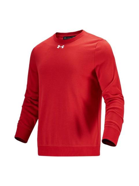 Men's Under Armour Training Sports Knit Round Neck Pullover Red 21600301-600