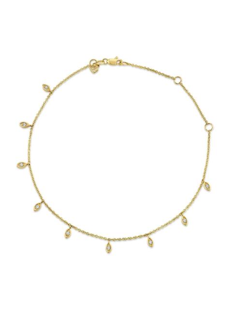 MARQUISE FRINGE ANKLET