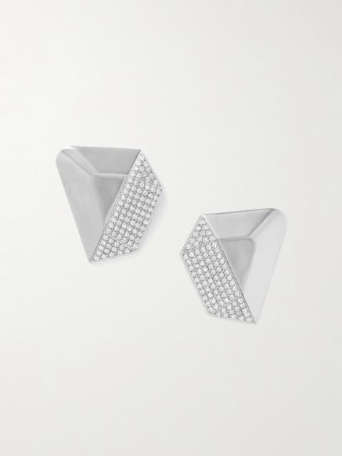 Gisele Silver-tone Crystal Earrings