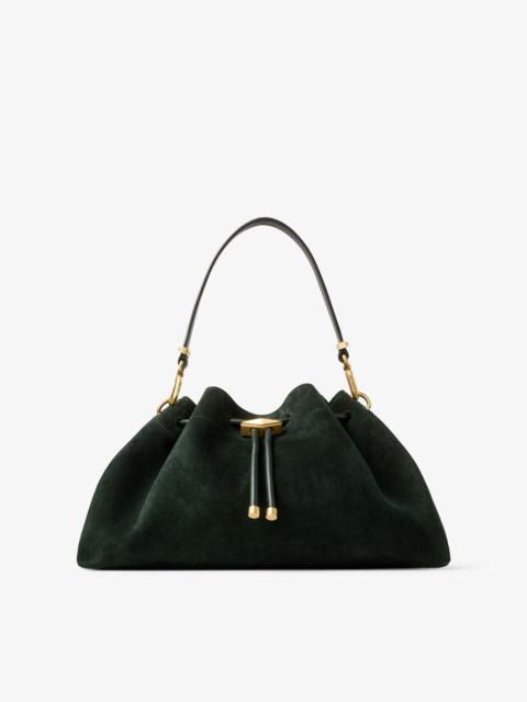 Cinch Medium
British Green Suede Shoulder Bag