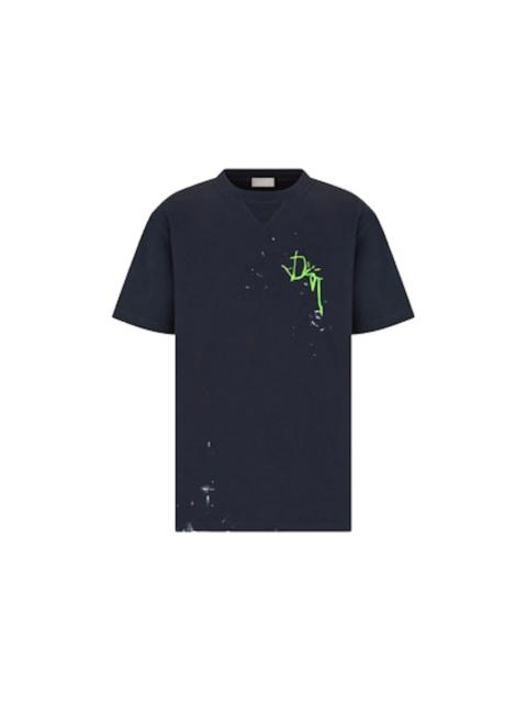Dior x CACTUS JACK Oversized T-shirt Navy Blue