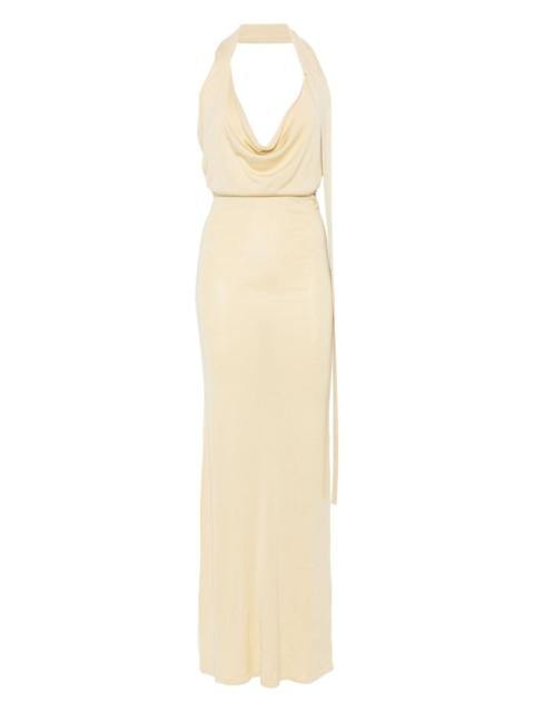 fine-knit maxi dress