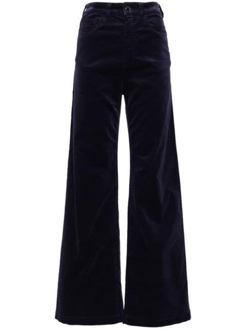 high-rise corduroy palazzo pants