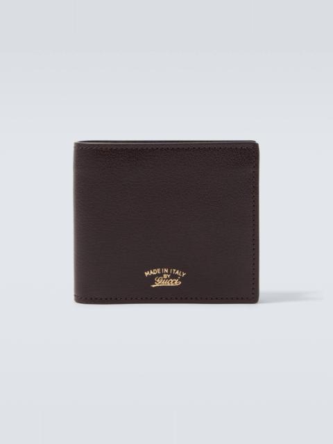 Leather bifold wallet