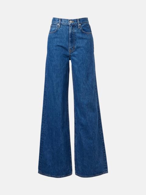 Eva high-rise wide-leg jeans