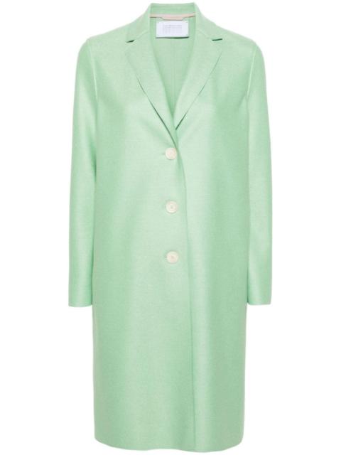 single-breasted felted coat