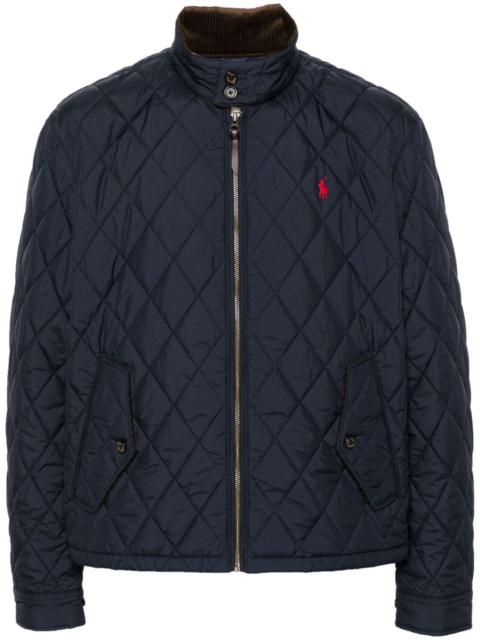 diamond-quilted jacket