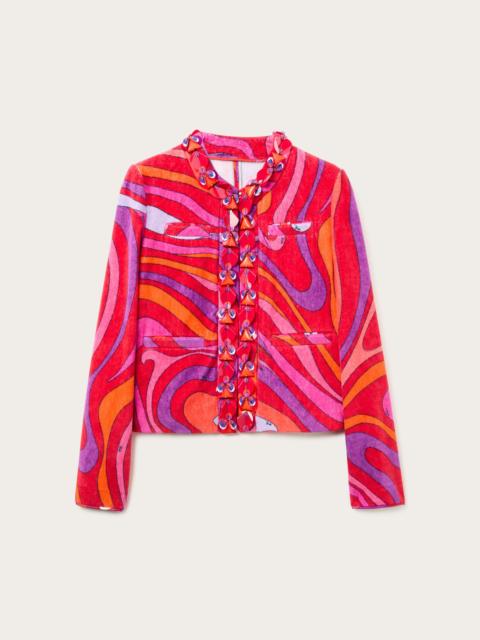 MARMO PRINT EMBROIDERED JACKET