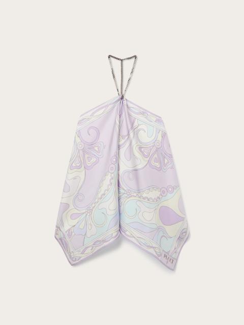 ORCHIDEE PRINT CHAIN TOP