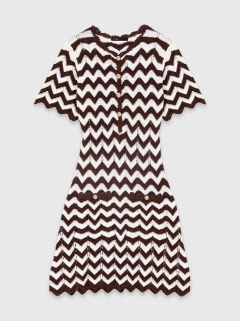 Zigzag crochet dress