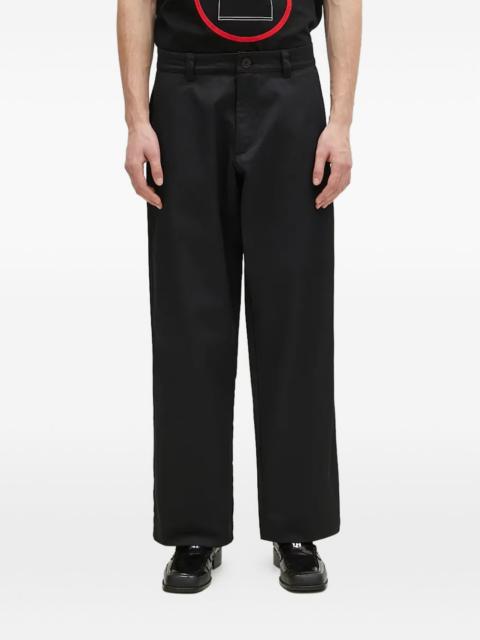 logo patch trousers