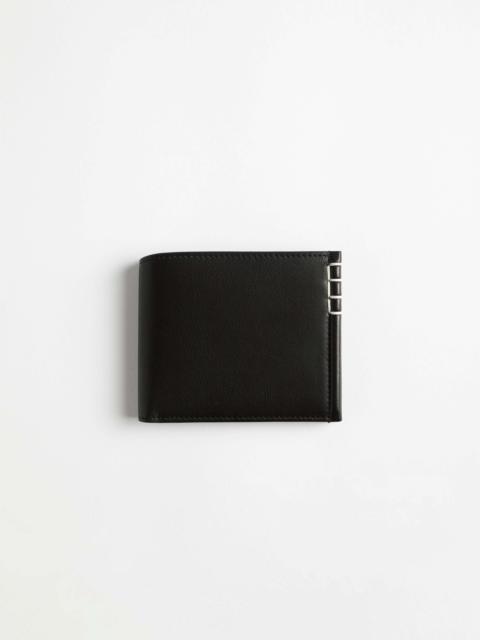 LEATHER LOAFER BI-FOLD WALLET IN BLACK