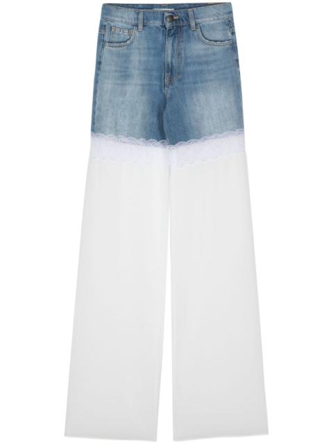 panelled-design trousers