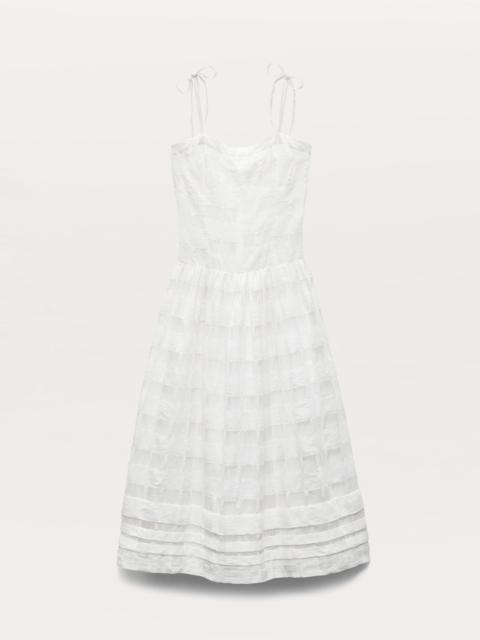 Presley Plaid Cotton-Blend Midi Dress