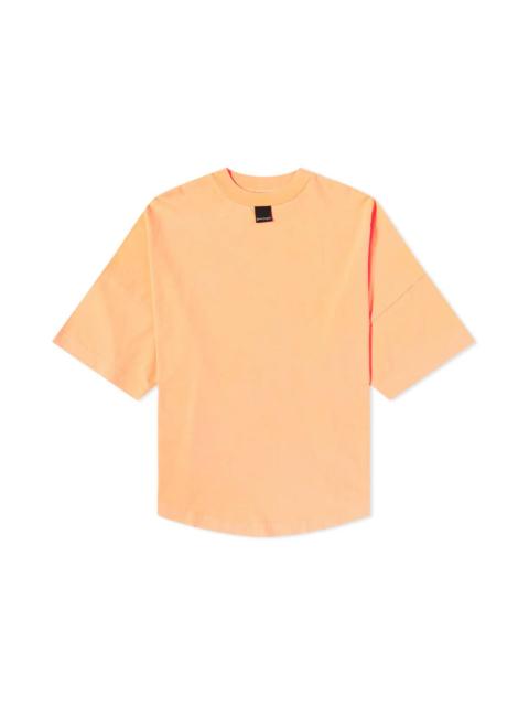 Palm Angels Blurred Logo Oversized T-Shirt Orange Fluo Black