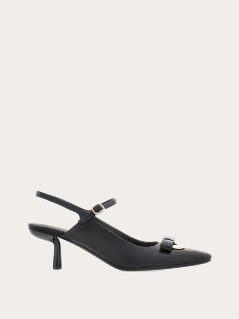 Drop Bow ornament slingback