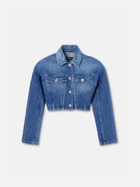 Rounded Crop Denim Jacket