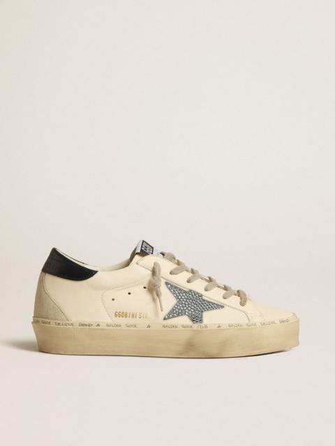 Hi Star LTD in nappa with crystal star and dark blue heel tab