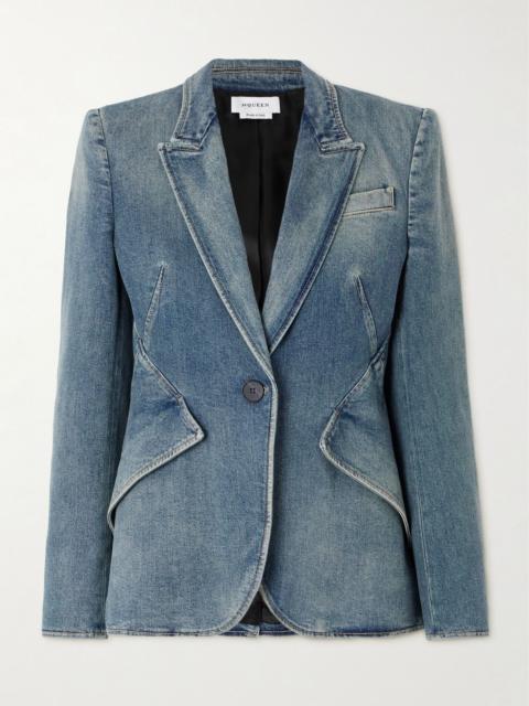 Denim blazer Blue