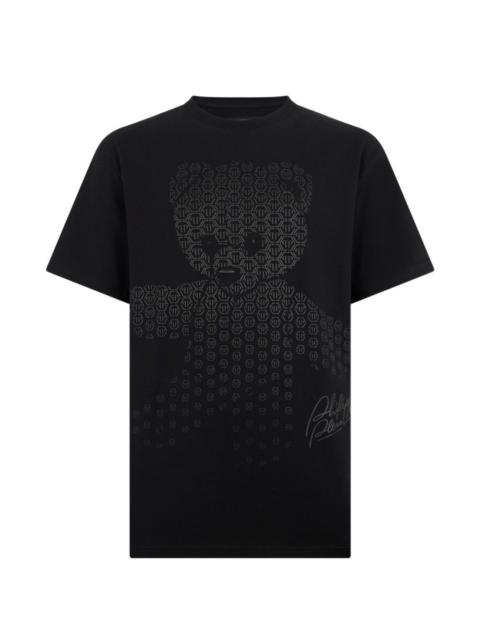 teddy bear-print T-shirt