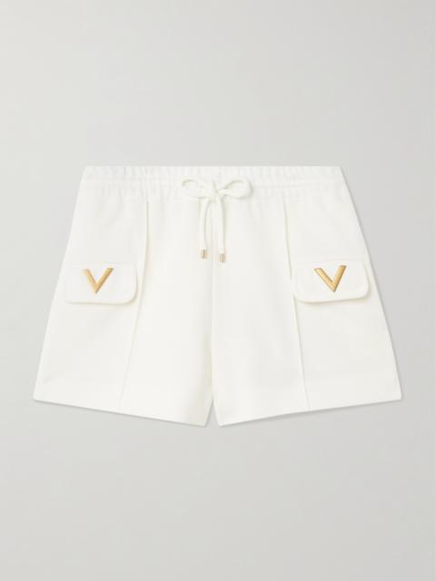 Embellished Stretch-jersey Shorts