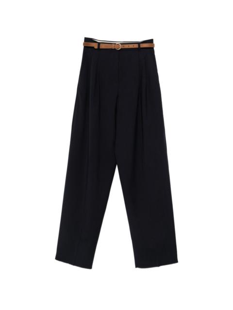 Bacio belted pleated trousers