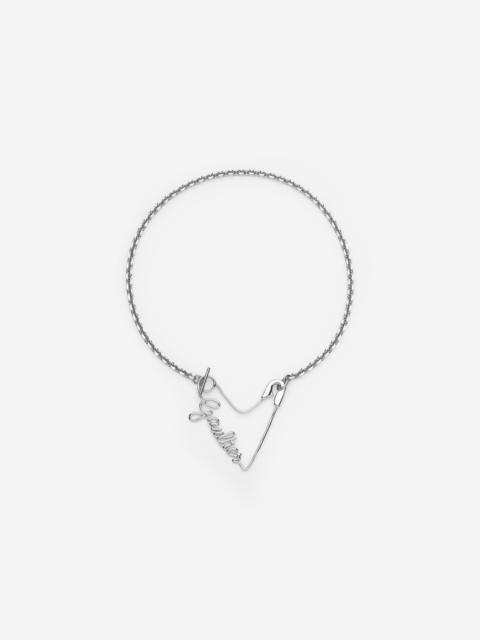 THE HEART SAFETY PIN NECKLACE