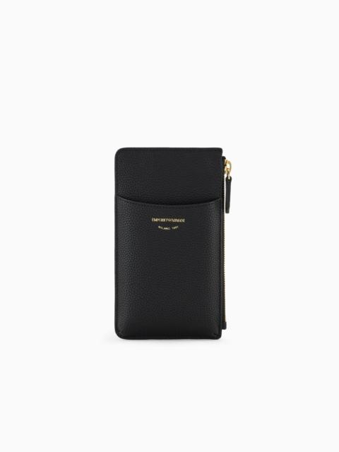 Deer-print MyEA phone case with zip and pockets