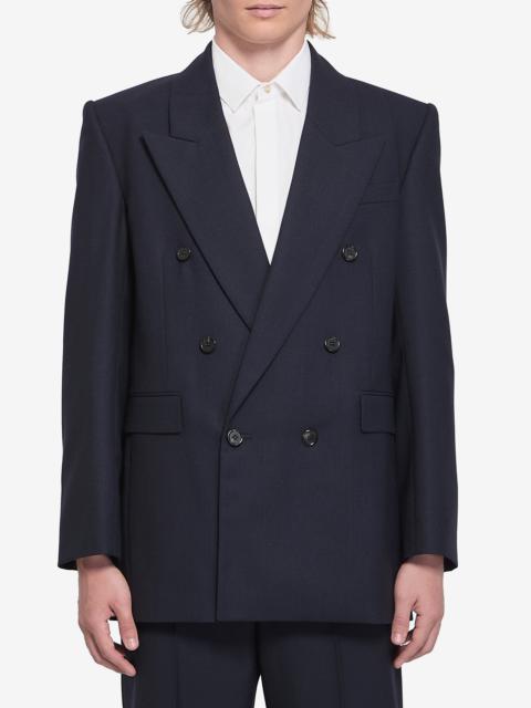 Double-breasted wool jacket